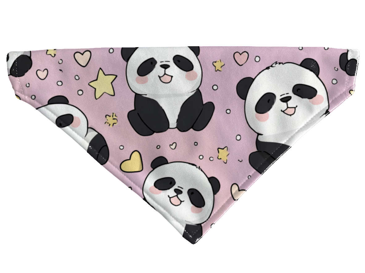Bandana pour chien kawaii – 4 tailles (S, M, L, XL) – Collier inclus et compatible BioThane