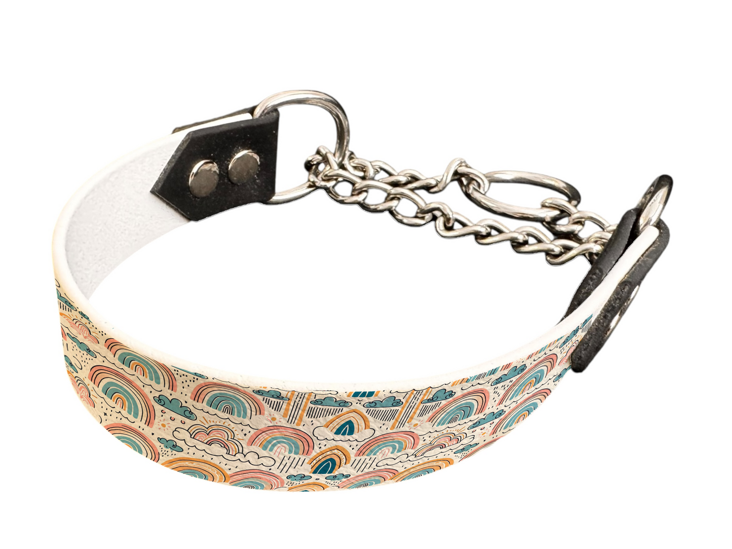 Martingale pour chien en BioThane® imprimé – Collection nuages– 25mm