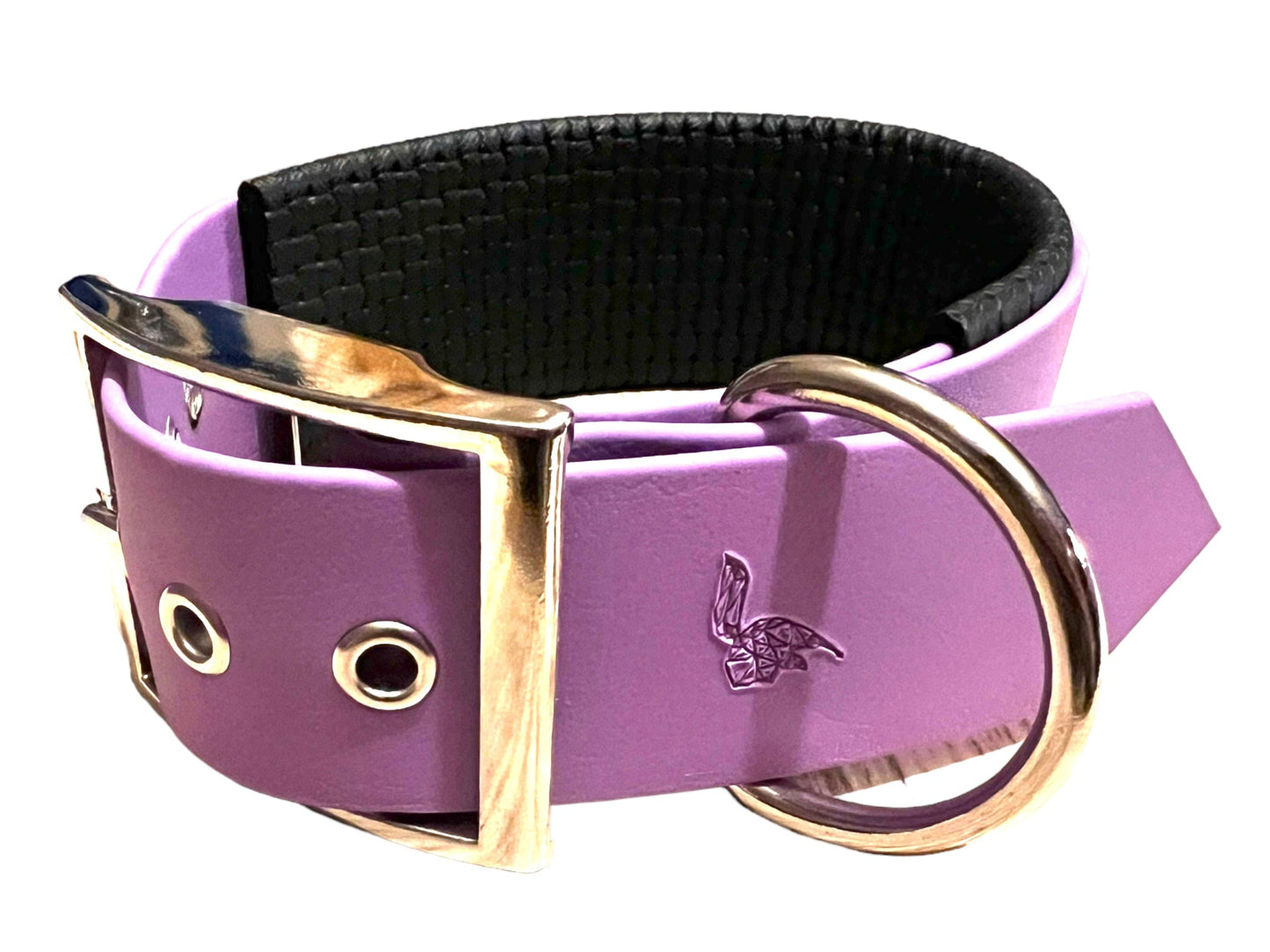Collier large rembourré en BioThane® 38 mm – Déstockage (plusieurs coloris disponibles)