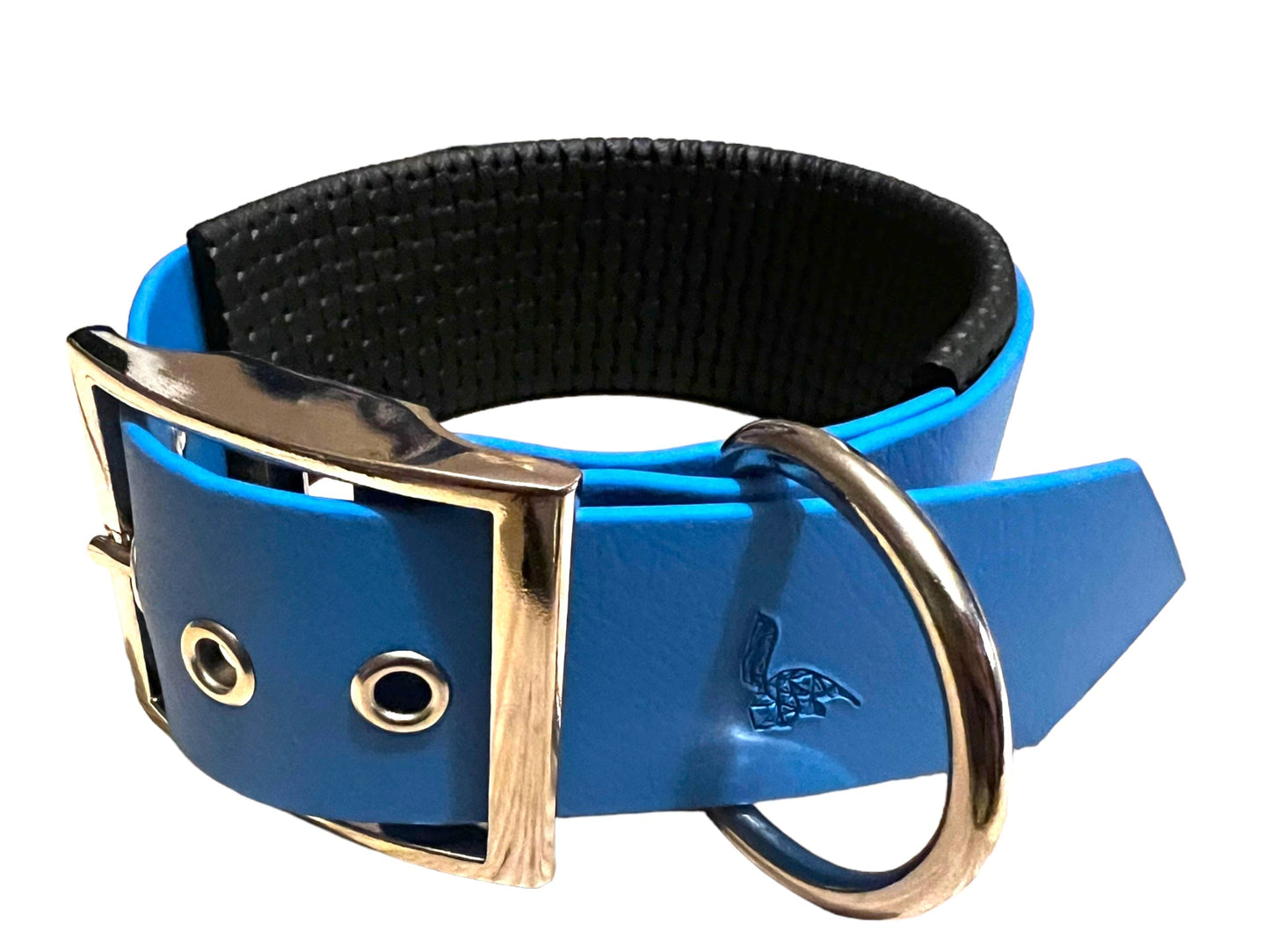Collier large rembourré en BioThane® 38 mm – Déstockage (plusieurs coloris disponibles)