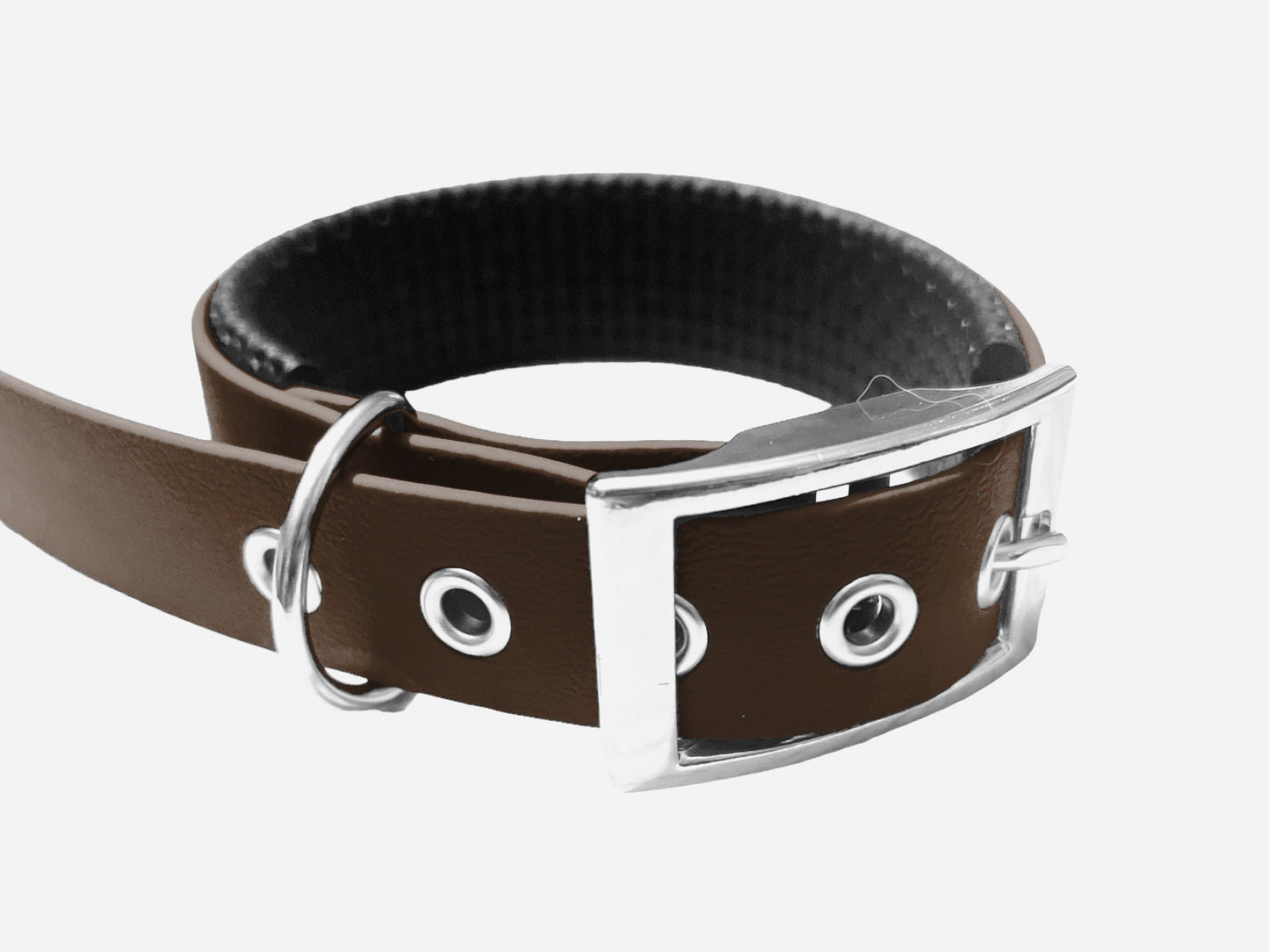 Collier rembourré en BioThane® 25 mm – Déstockage (plusieurs coloris disponibles)