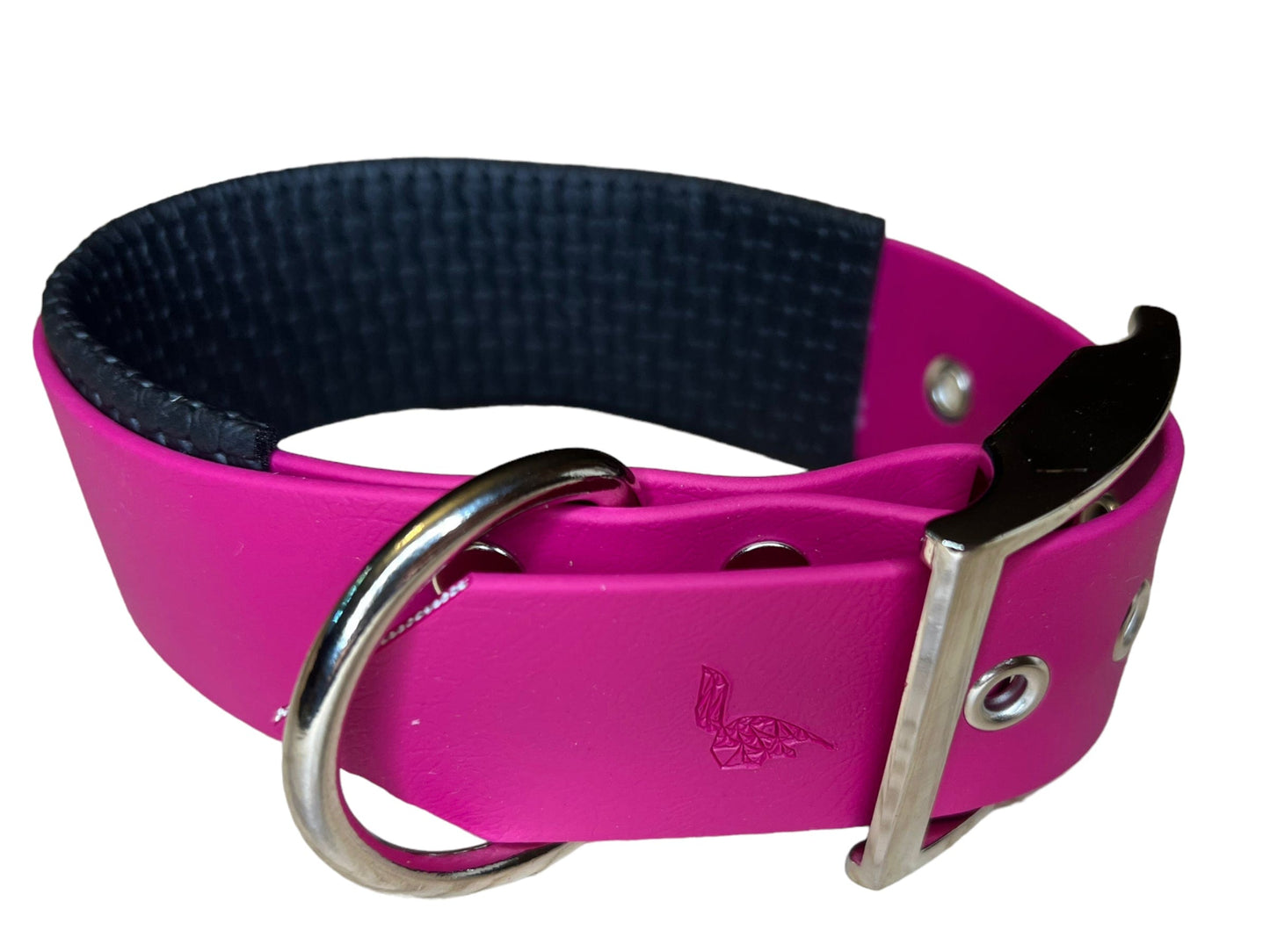 Collier large rembourré en BioThane® 38 mm – Déstockage (plusieurs coloris disponibles)