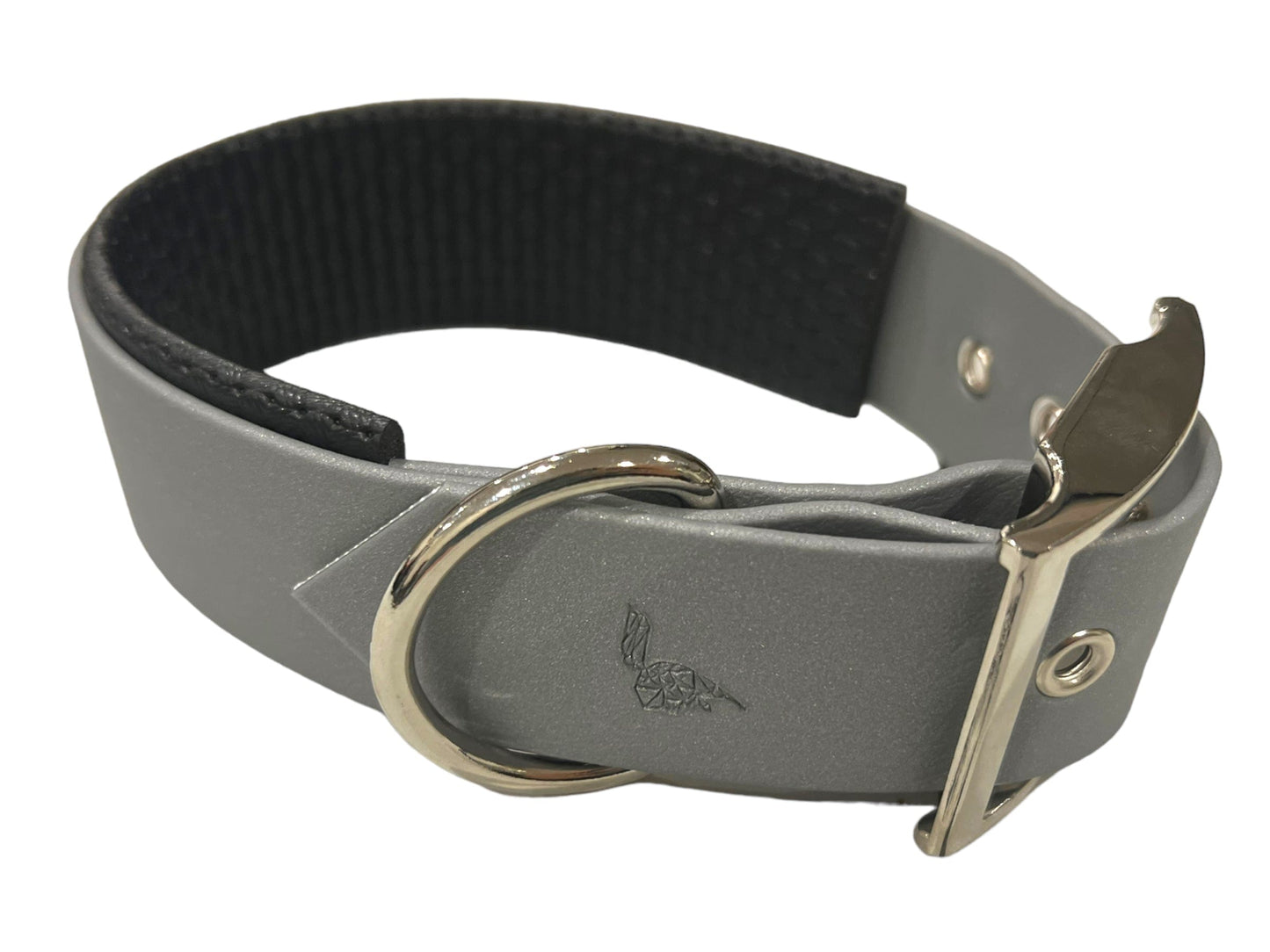 Collier large rembourré en BioThane® 38 mm – Déstockage (plusieurs coloris disponibles)