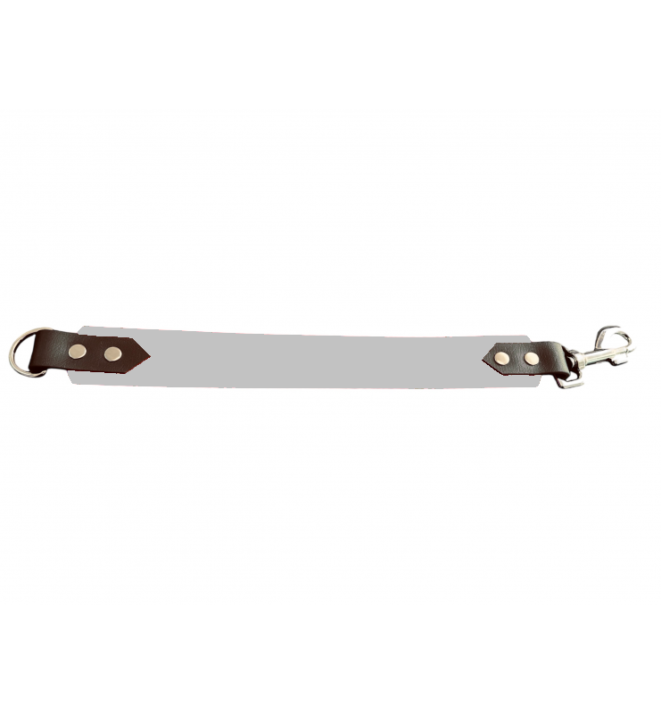 Attache laisse 38 mm en Biothane – Message personnalisable