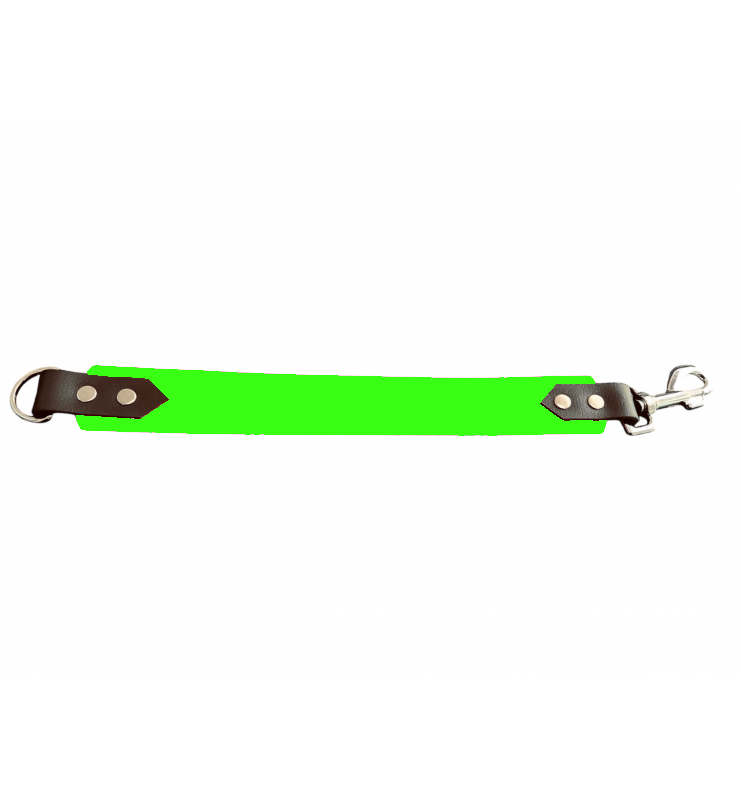 Attache laisse 38 mm en Biothane – Message personnalisable