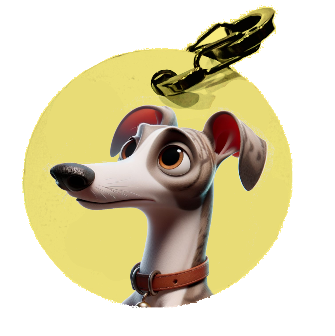 Médaille personnalisée pour Whippet – Fabriquée en France