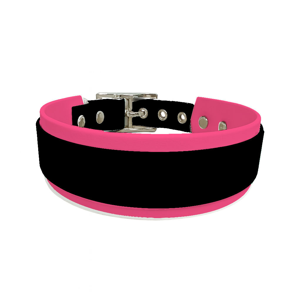 Collier Large double en BioThane® – 25 mm / 19 mm – coloris personnalisable