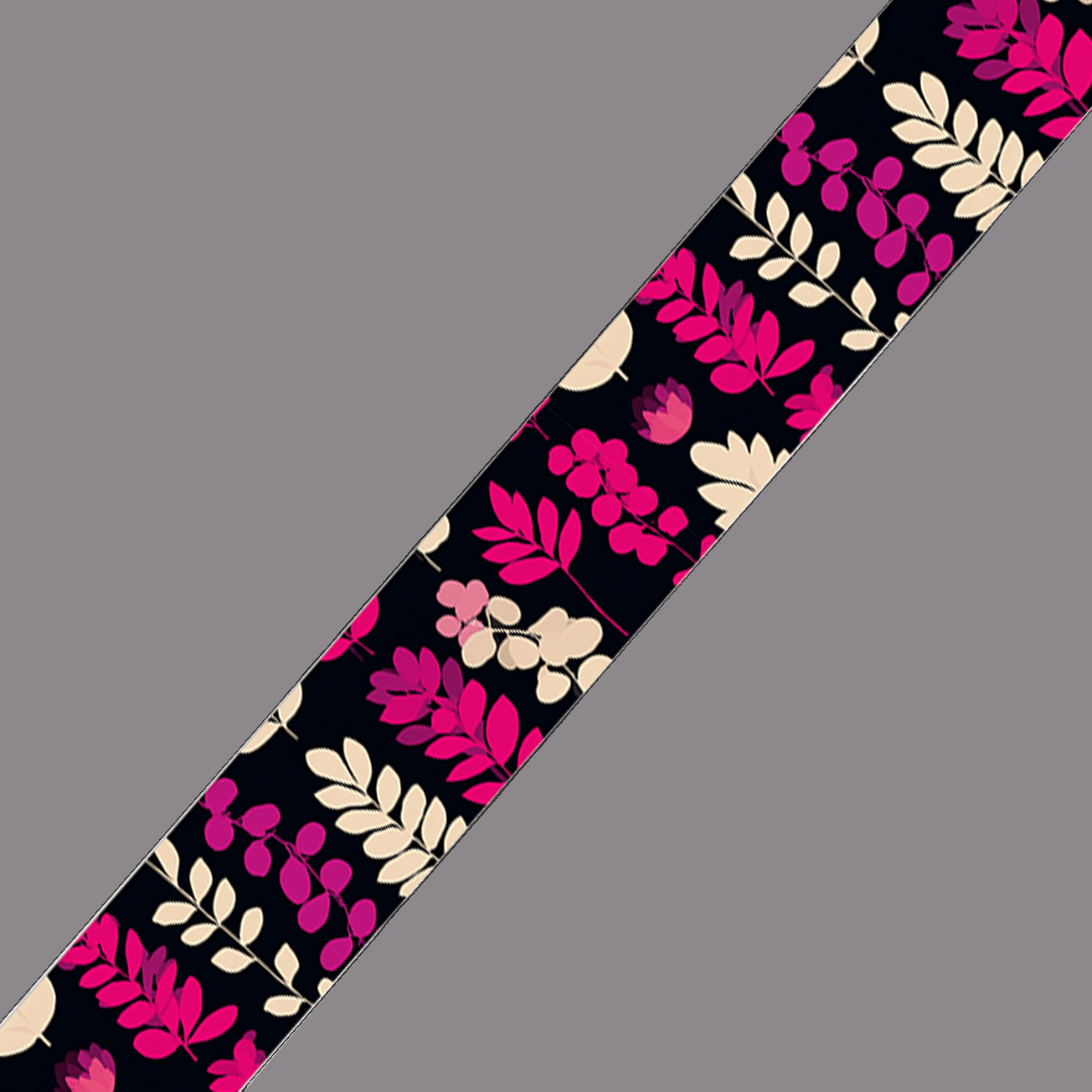 L'atelier du Fourmilier BioThane imprimé au mètre BioThane imprimé – “Floral Fuchsia”