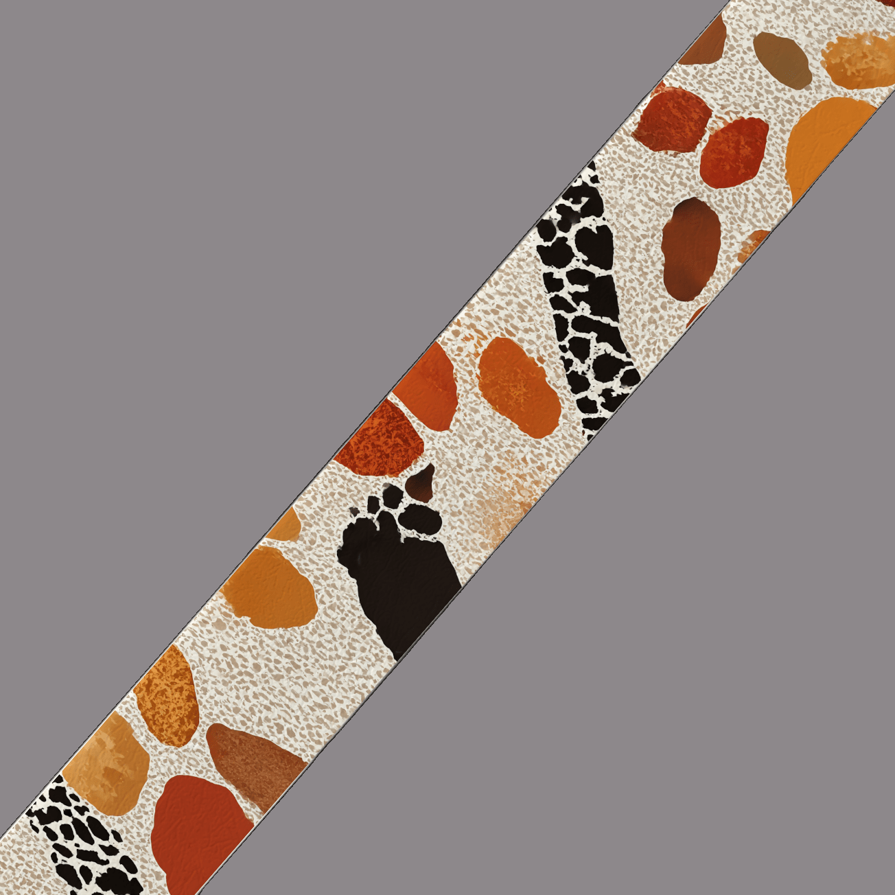 L'atelier du Fourmilier BioThane imprimé au mètre BioThane imprimé – Fourrure fauve tachetée multicolore