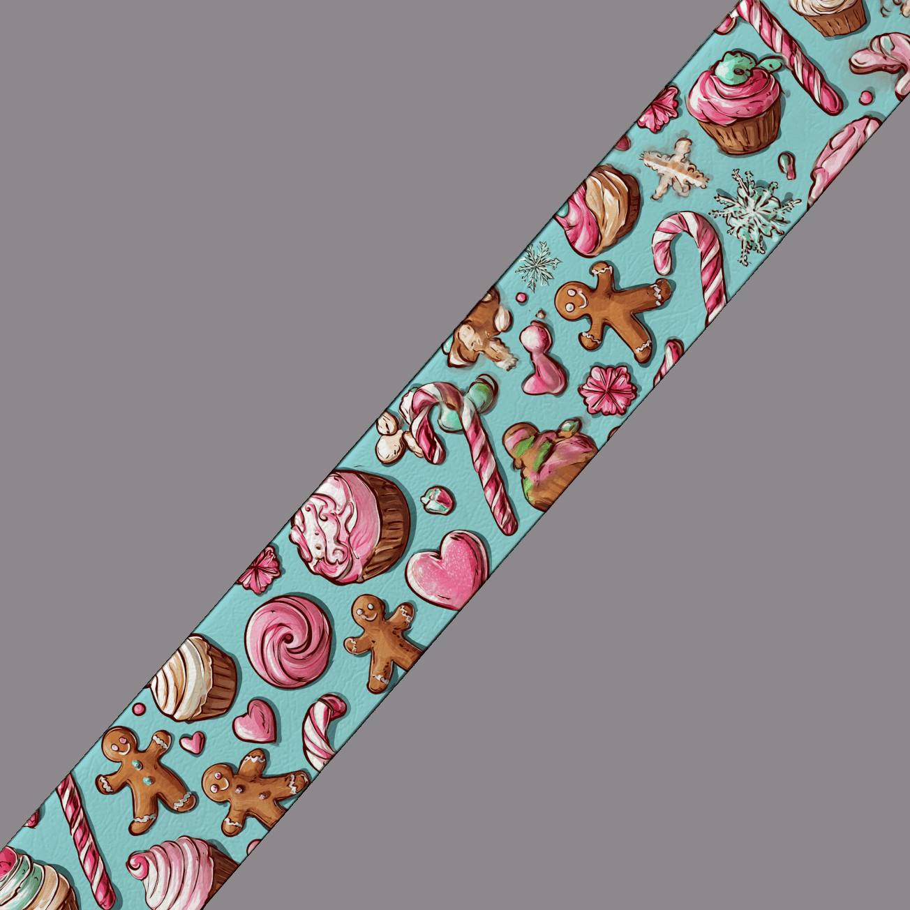 L'atelier du Fourmilier BioThane imprimé au mètre BioThane imprimé “Gourmandises de Noël”