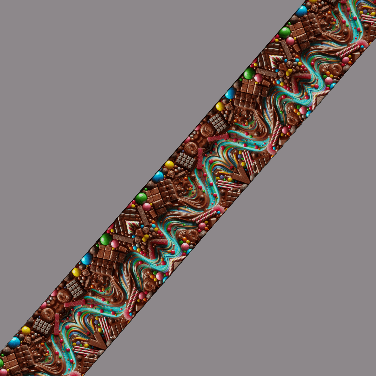 L'atelier du Fourmilier BioThane imprimé au mètre BioThane® imprimé – Gourmandises en folie (au mètre)