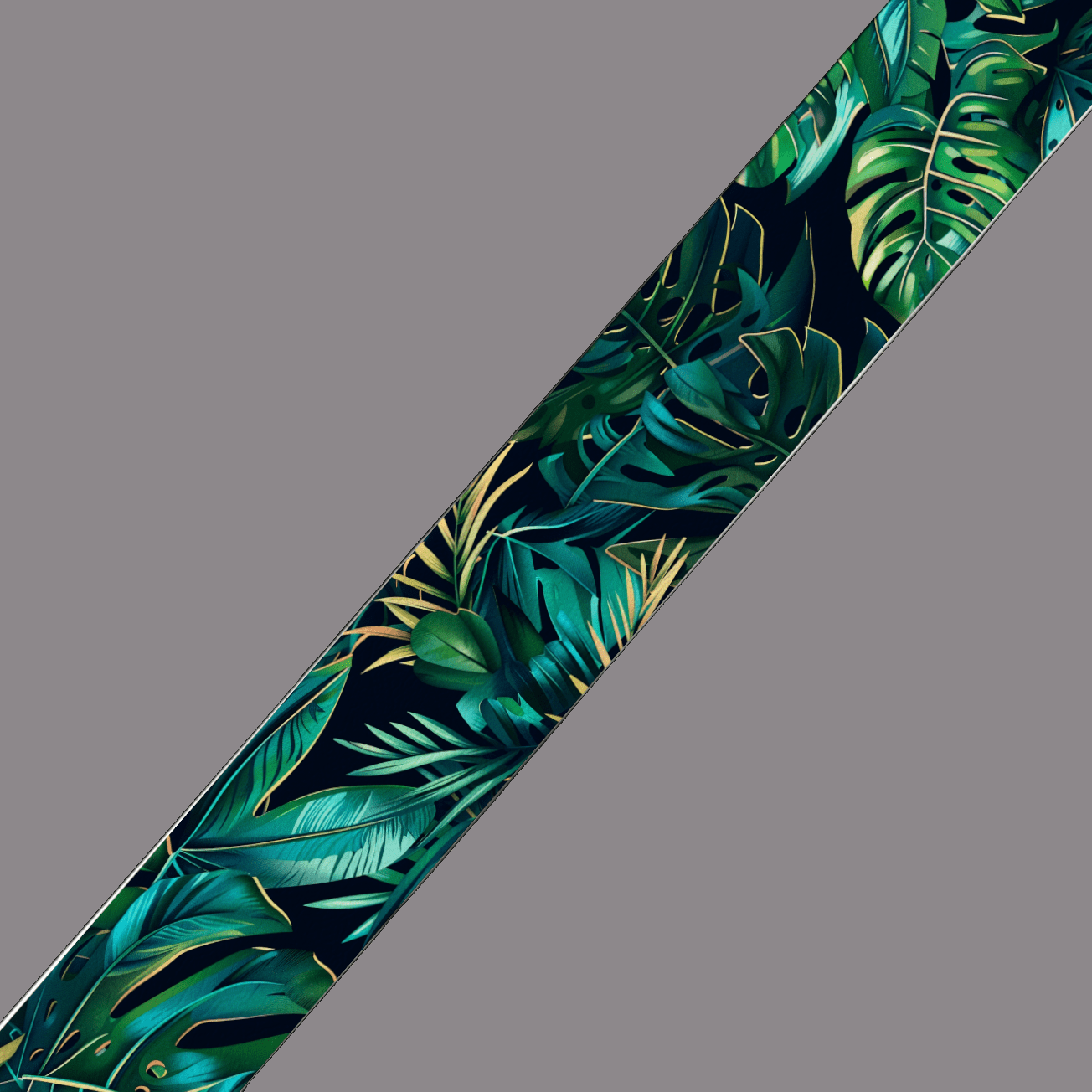 L'atelier du Fourmilier BioThane imprimé au mètre BioThane imprimé “Jungle luxuriante”