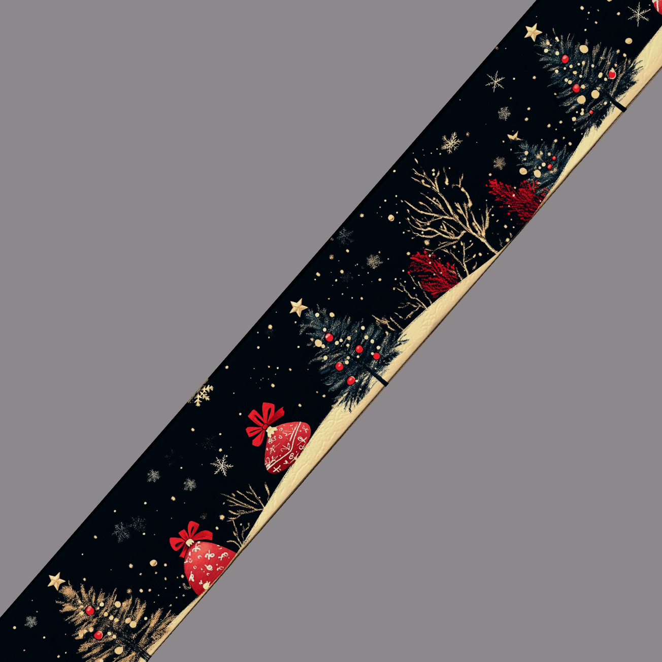 L'atelier du Fourmilier BioThane imprimé au mètre BioThane imprimé – Noël Féérique sous les Étoiles