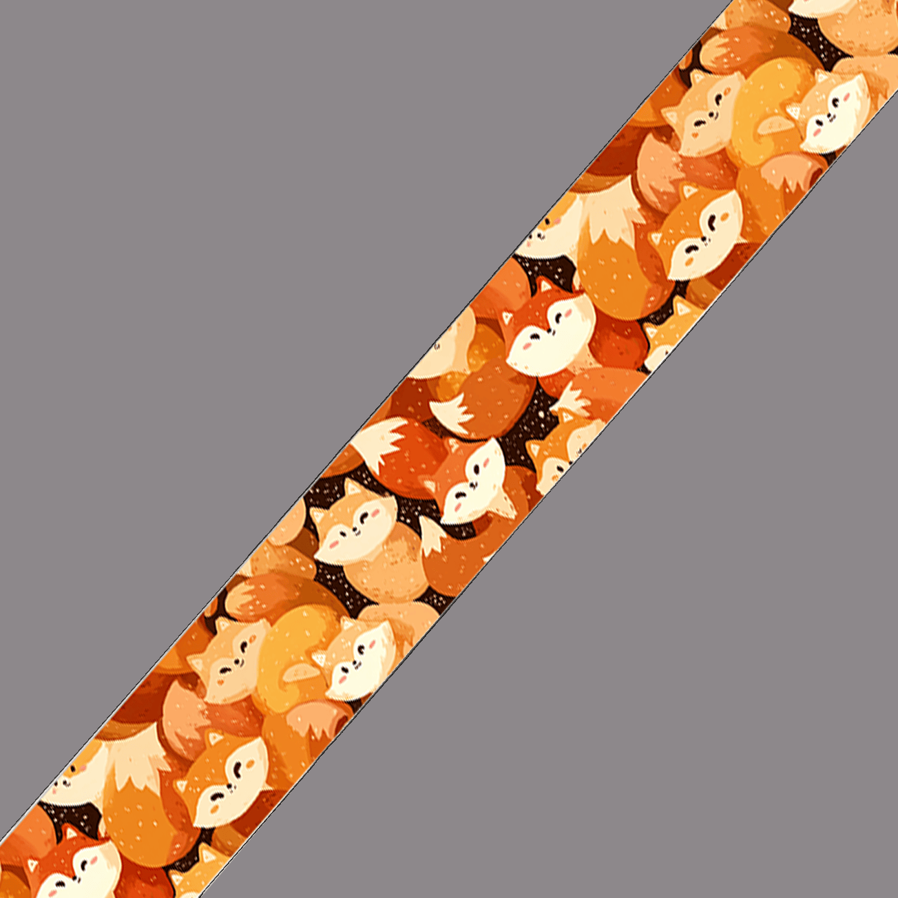 L'atelier du Fourmilier BioThane imprimé au mètre BioThane imprimé Renards cartoon