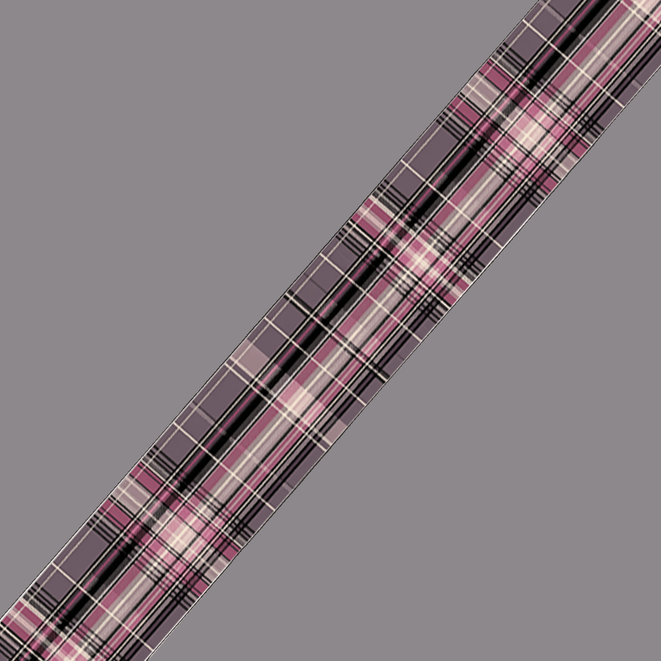 L'atelier du Fourmilier BioThane imprimé au mètre BioThane imprimé Tartan rose poudré & gris