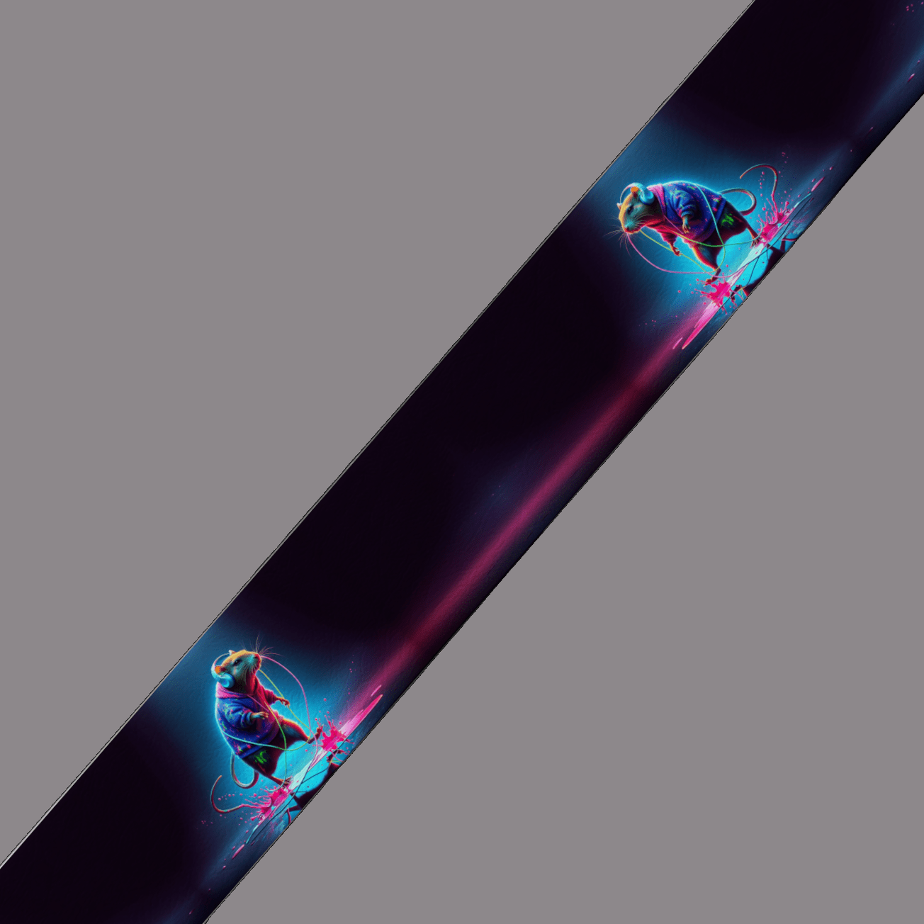 L'atelier du Fourmilier BioThane imprimé au mètre Motif BioThane imprimé – Souris Street Musique