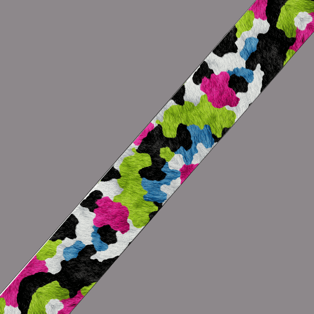 L'atelier du Fourmilier BioThane imprimé au mètre Motif BioThane imprimé UV – Camouflage fluo coloré