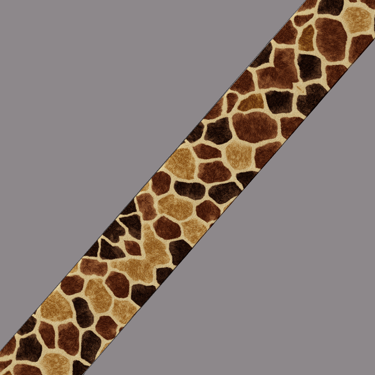 L'atelier du Fourmilier BioThane imprimé au mètre Motif BioThane imprimé UV – Girafe naturel (effet pelage)