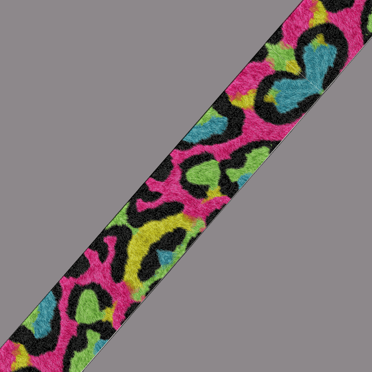 L'atelier du Fourmilier BioThane imprimé au mètre Motif BioThane – Léopard fluo multicolore