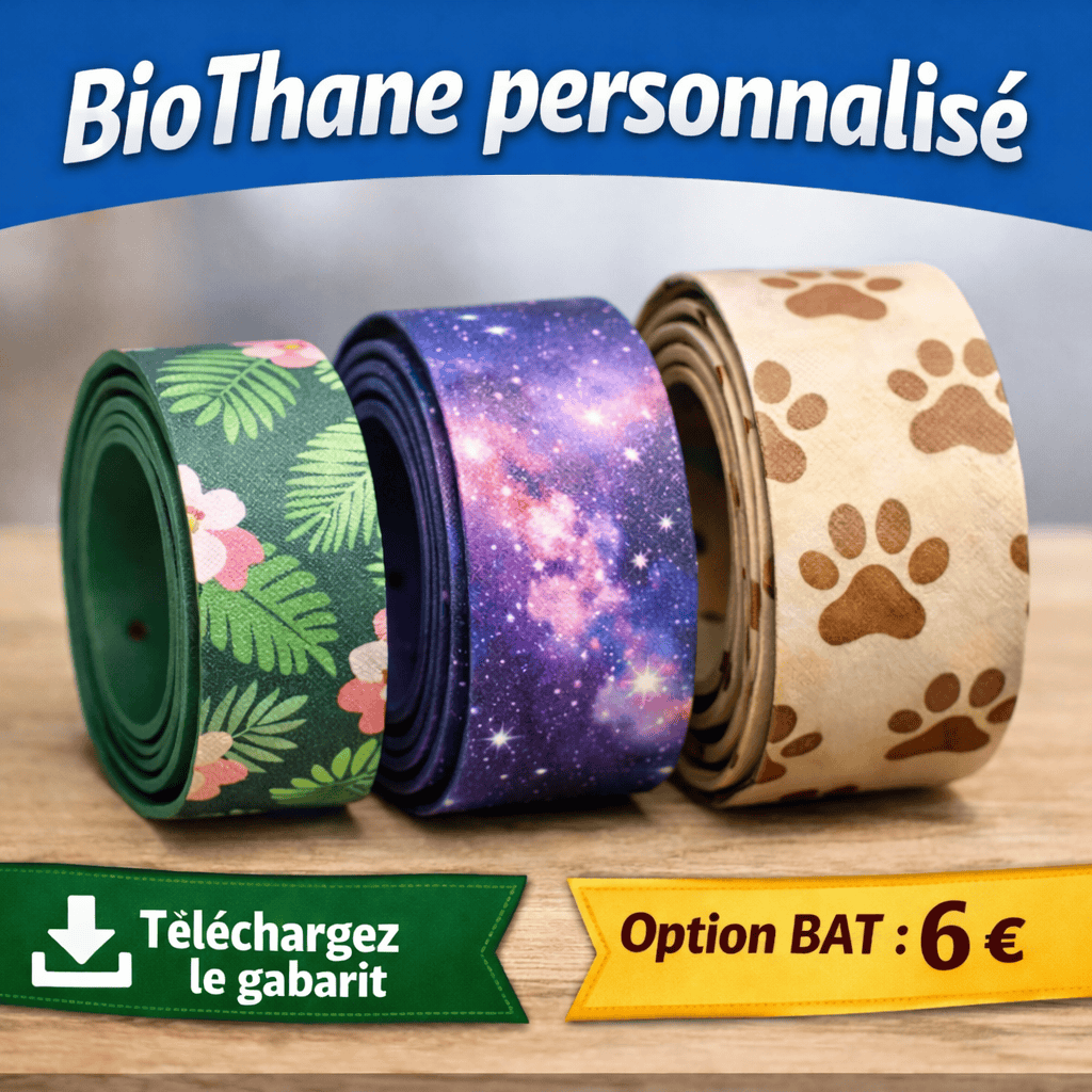 Atelier du Fourmilier Biothane imprimé perso Créez votre BioThane personnalisé