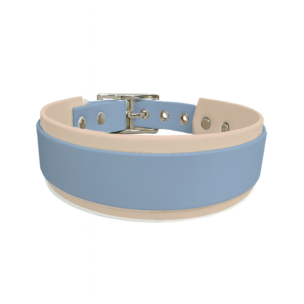 Collier Large double en BioThane® – 25 mm / 19 mm – coloris personnalisable