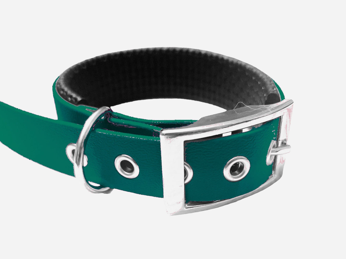 Collier rembourré en BioThane® 25 mm – Déstockage (plusieurs coloris disponibles)