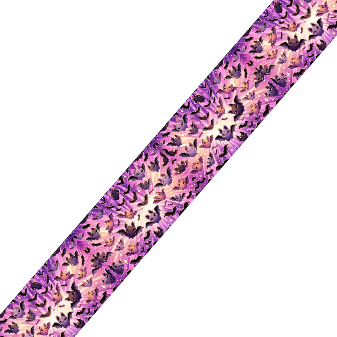 L'atelier du Fourmilier collier bicolore Collier bicolore large pour chien en BioThane® imprimé – Collection Halloween– 38/25 mm