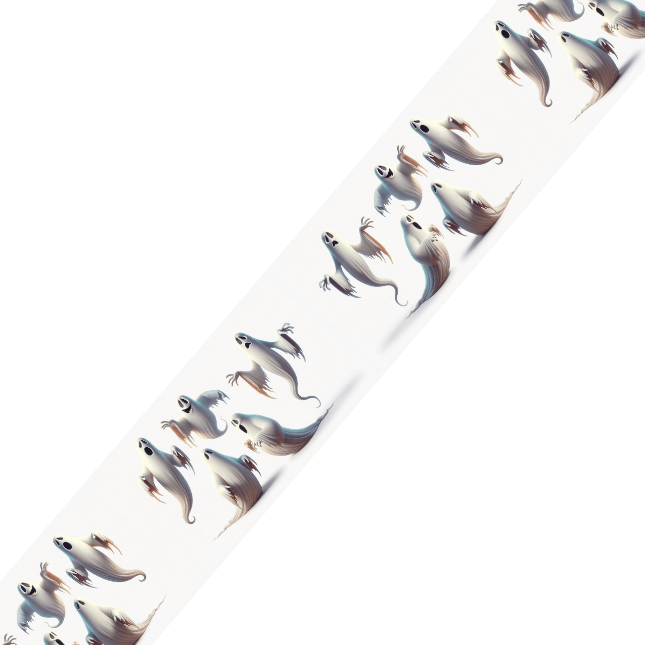 L'atelier du Fourmilier collier bicolore Collier bicolore large pour chien en BioThane® imprimé – Collection Halloween– 38/25 mm