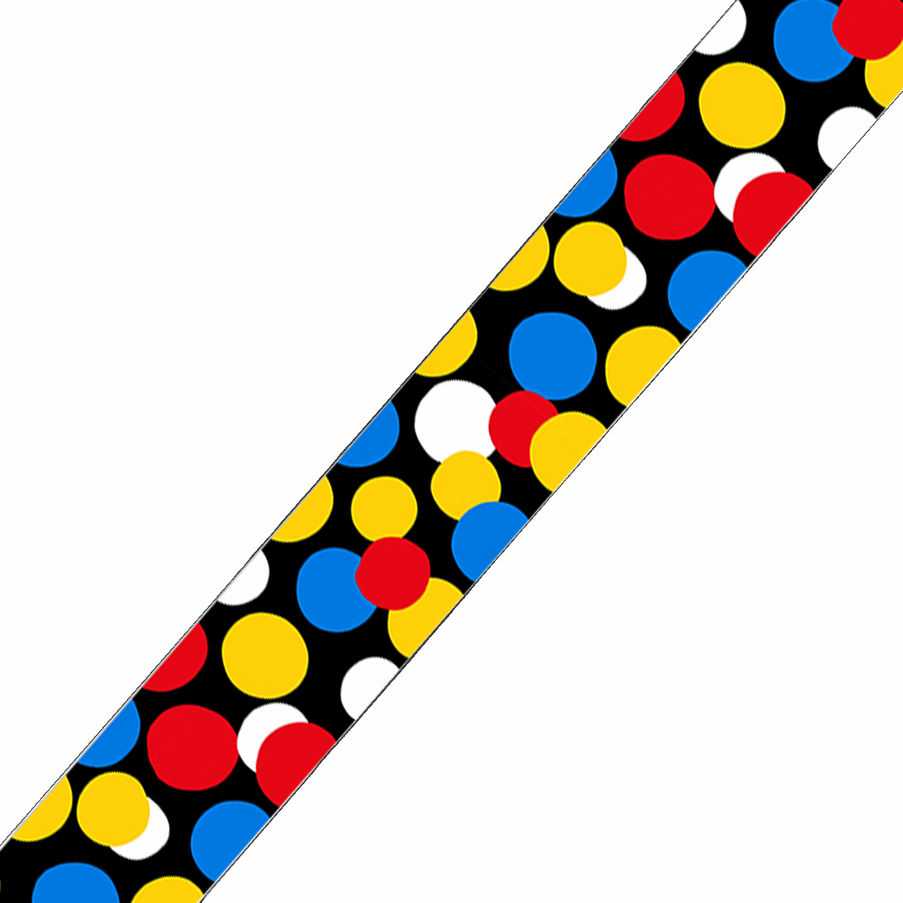L'atelier du Fourmilier collier bicolore Collier bicolore large pour chien en BioThane® imprimé – Collection pop art– 38/25 mm