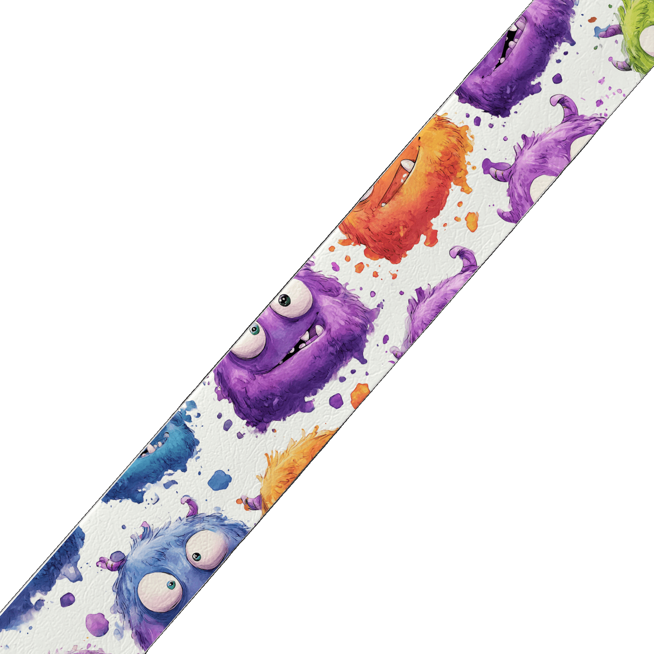 L'atelier du Fourmilier collier double Collier double large pour chien en BioThane® imprimé – Collection Halloween– 38/25 mm