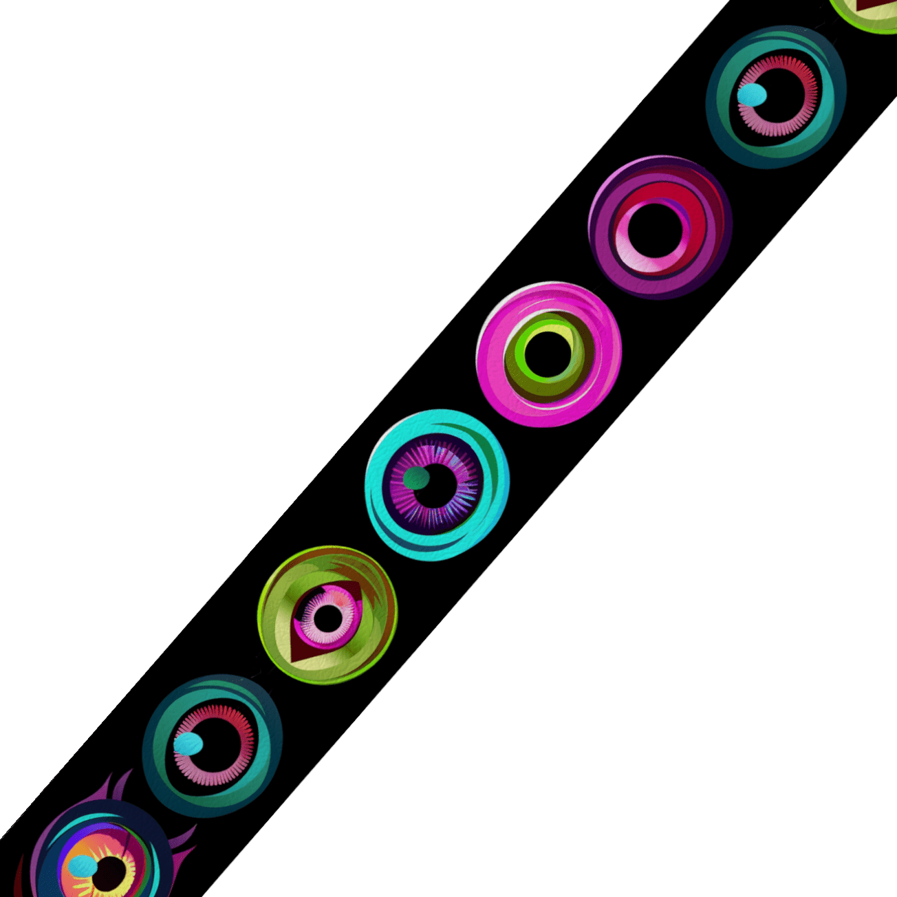 L'atelier du Fourmilier collier double Collier double large pour chien en BioThane® imprimé – Collection Halloween– 38/25 mm