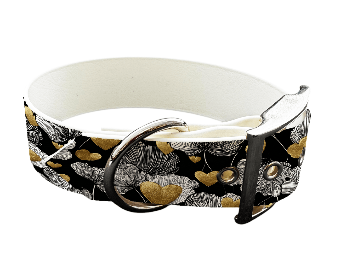 L'atelier du Fourmilier colliers 362 Collier pour chien en BioThane® imprimé – Collection Saint Valentin– 19mm
