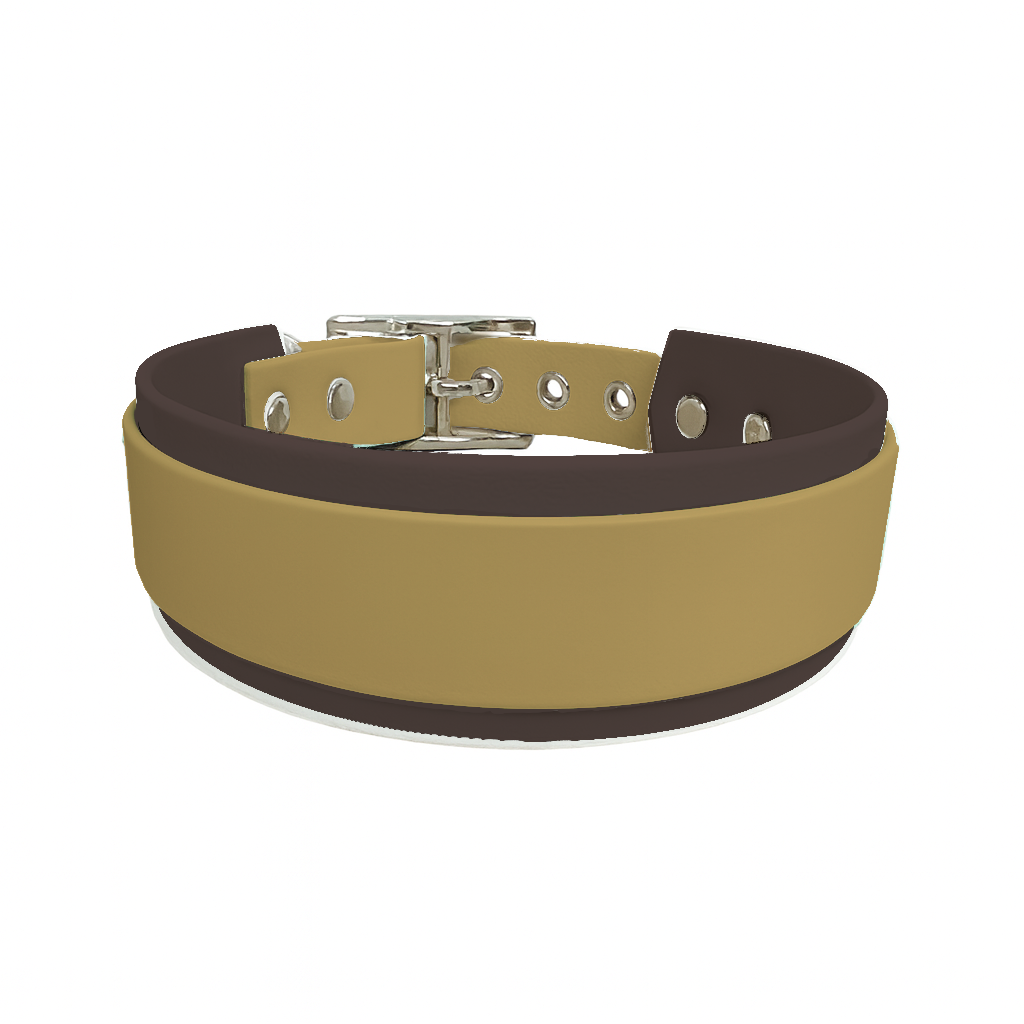 Collier Large double en BioThane® – 25 mm / 19 mm – coloris personnalisable