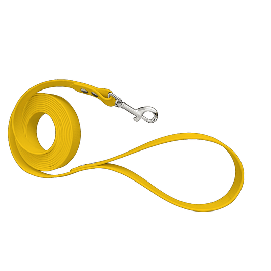 L'atelier du Fourmilier Laisse Longe en BioThane personnalisable – Largeurs 19 mm ou 25 mm – Longueur au choix jusqu'à 20 mètres