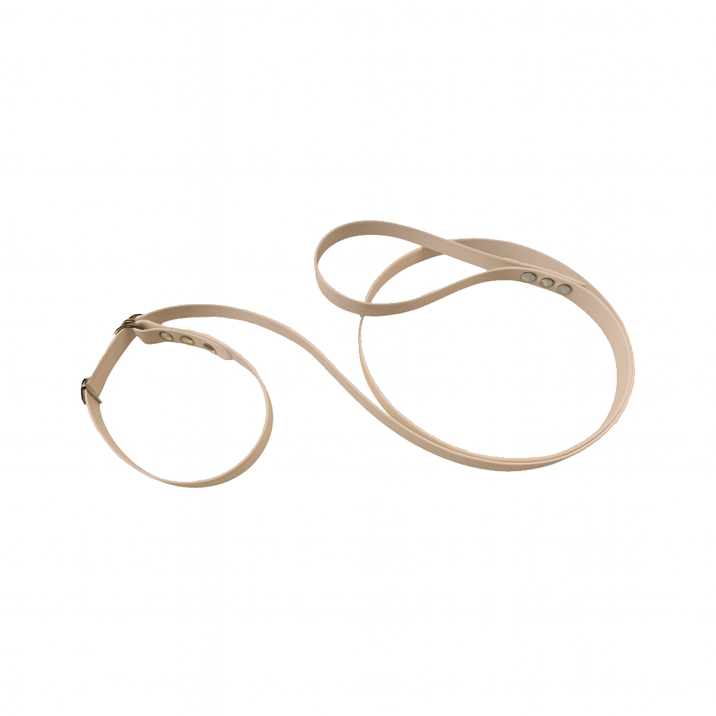 L'atelier du Fourmilier Laisse martingale Rose poudré Laisse martingale en BioThane – Largeurs 19 mm ou 25 mm