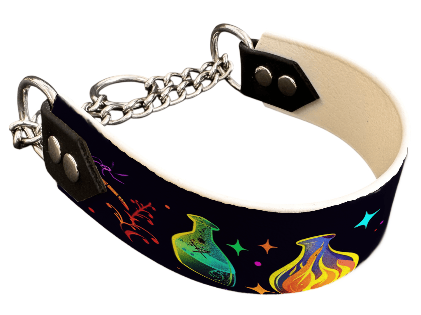 L'atelier du Fourmilier Martingales 277 Martingale pour chien en BioThane® imprimé – Collection Halloween– 38mm