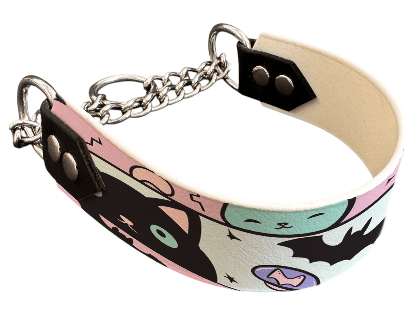 L'atelier du Fourmilier Martingales 278 Martingale pour chien en BioThane® imprimé – Collection Halloween– 38mm