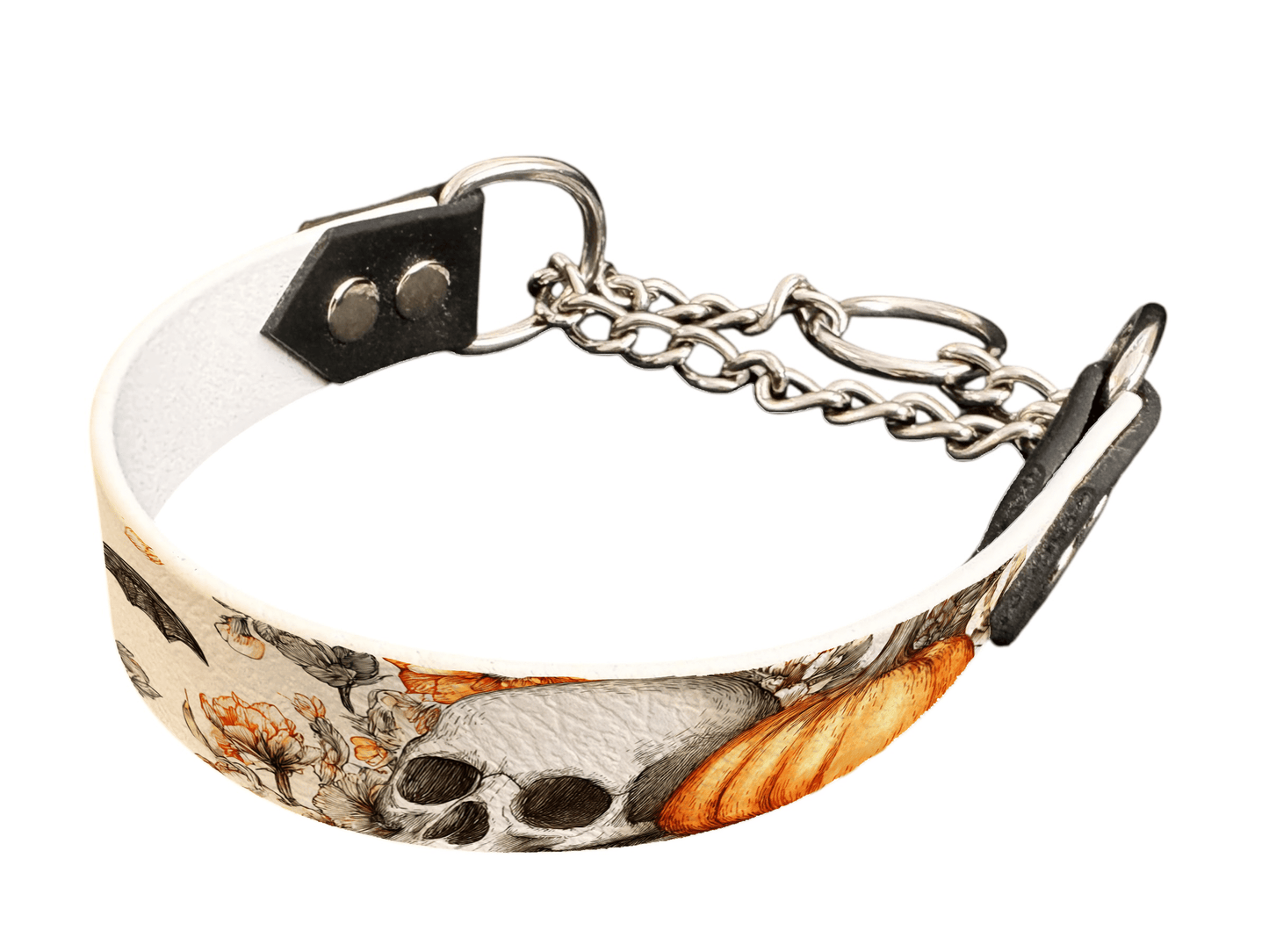 L'atelier du Fourmilier Martingales 282 Martingale pour chien en BioThane® imprimé – Collection Halloween– 25mm