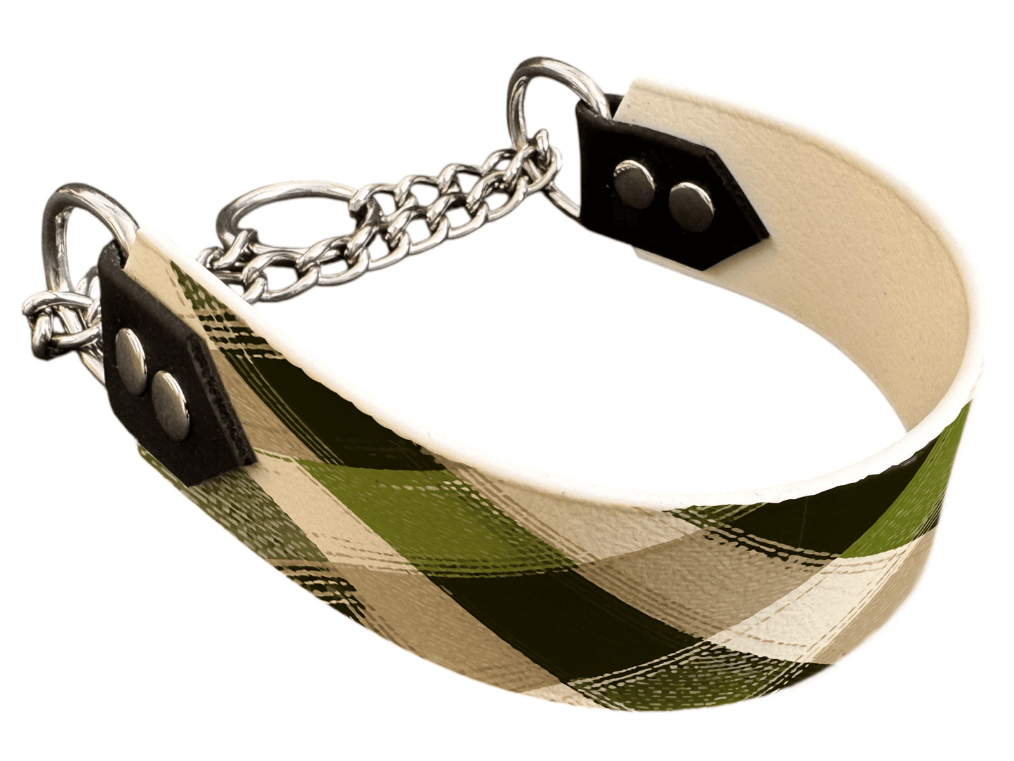 L'atelier du Fourmilier Martingales 40 390 Martingale pour chien en BioThane® imprimé – Collection tartan– 38mm