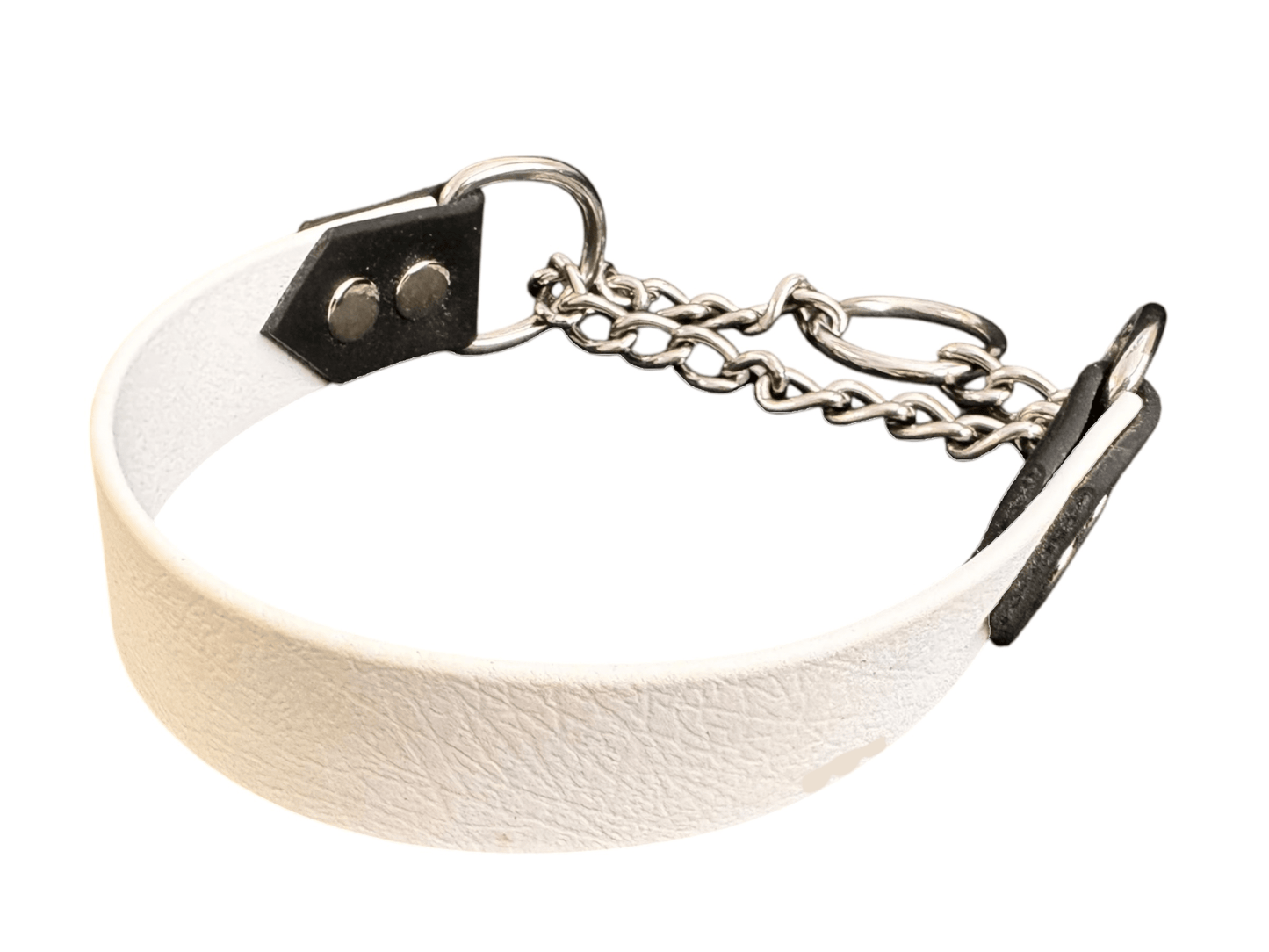 L'atelier du Fourmilier Martingales Blanc Collier Martingale large (25 mm)