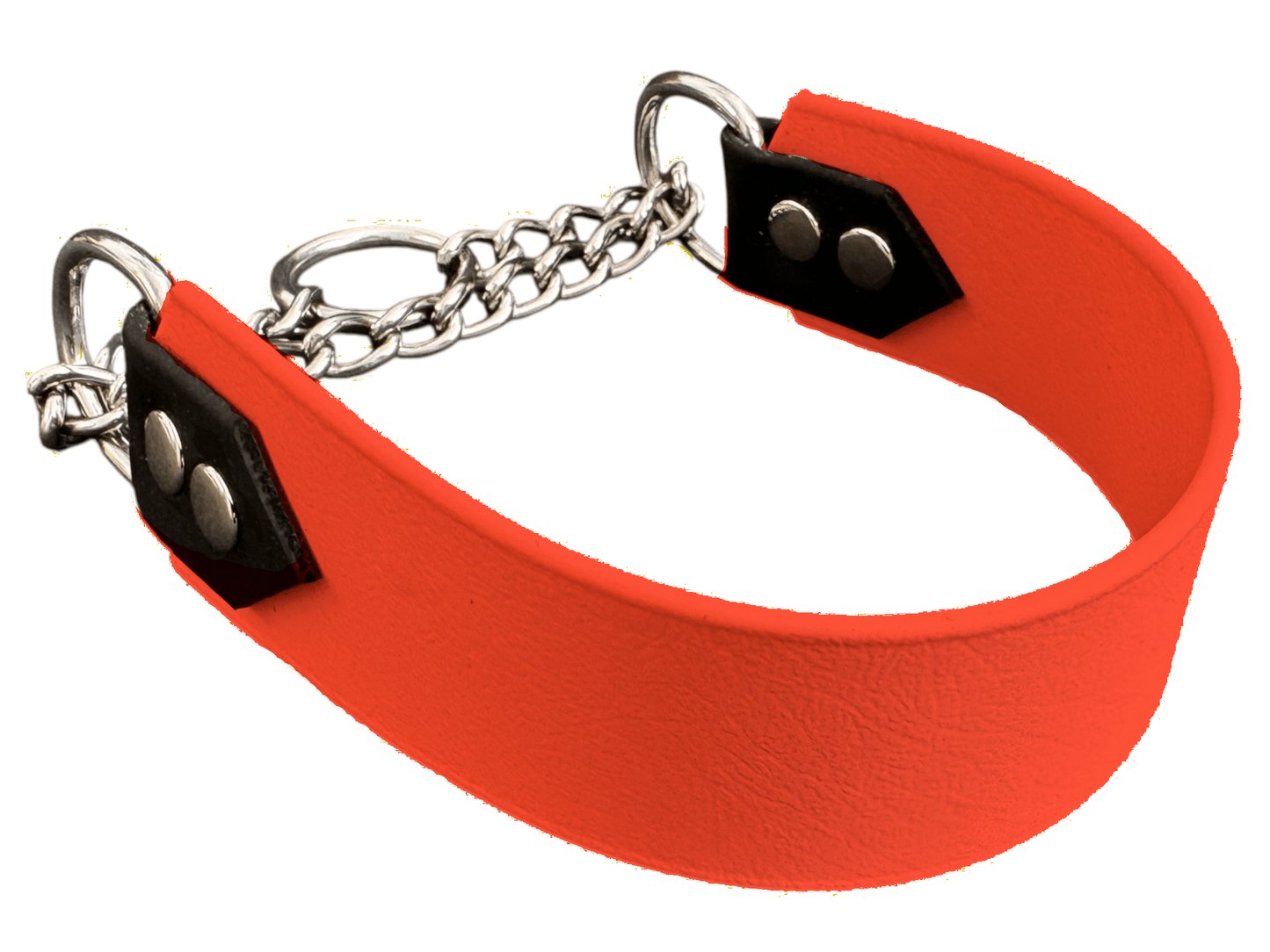 L'atelier du Fourmilier martingales personnalisable Orange Martingale 38 mm en Biothane – Personnalisable – Coloris au choix