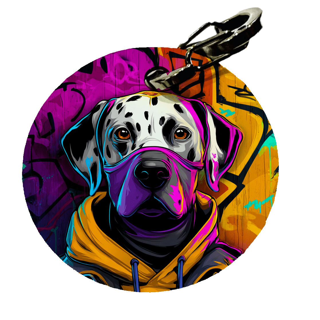 L'atelier du Fourmilier médaille Petite / super dog Médaille Dalmatien personnalisée – 2 tailles – Fabrication artisanale