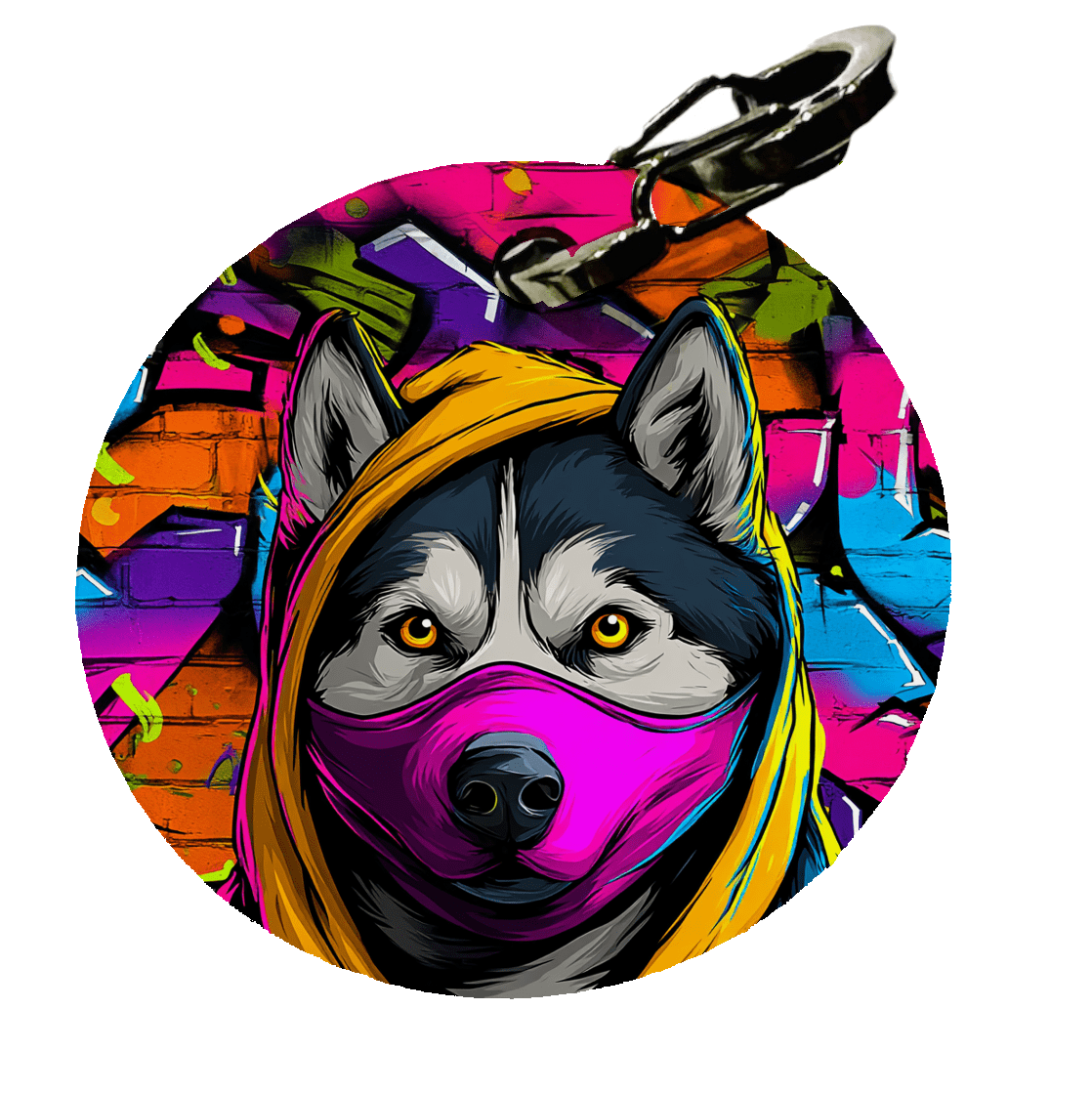 L'atelier du Fourmilier médaille Petite / super dog Médaille personnalisée Husky – Fabriquée en France