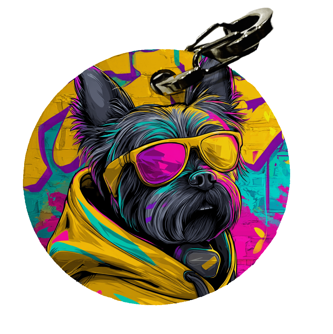 L'atelier du Fourmilier médaille Petite / Super dog Médaille Yorkshire Terrier personnalisée – 30 mm ou 38 mm