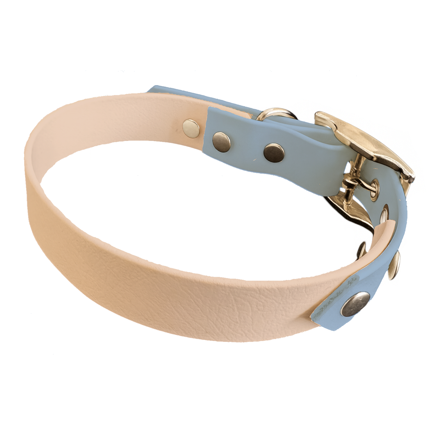 Collier Bicolore en BioThane® 19 mm – coloris personnalisable