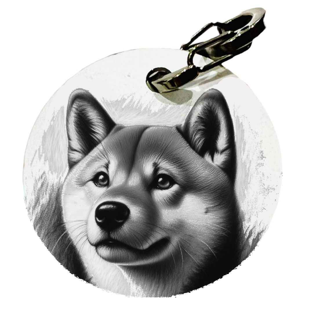 Médaille personnalisée pour Shiba Inu - L'Atelier du Fourmilier
