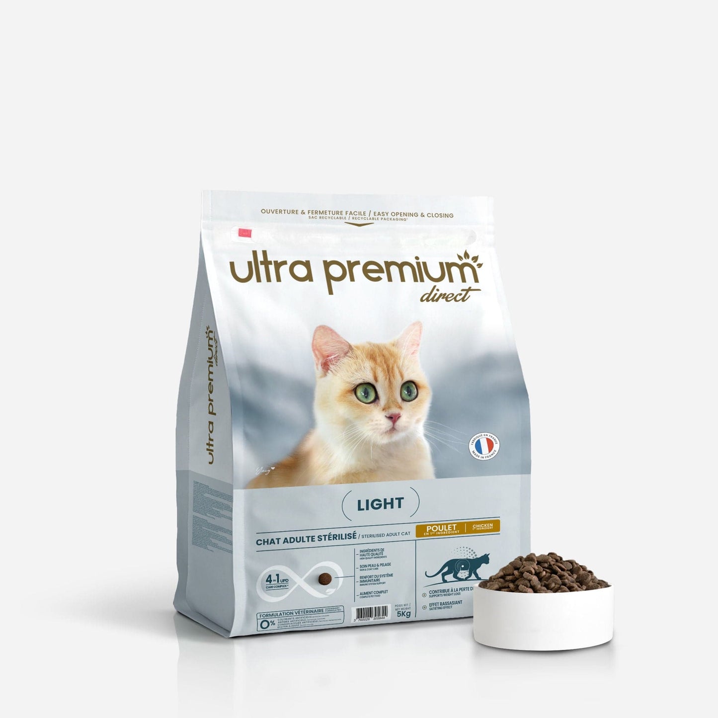 Ultrapremium Ultrapremium Croquettes light pour chat stérilisé - Care