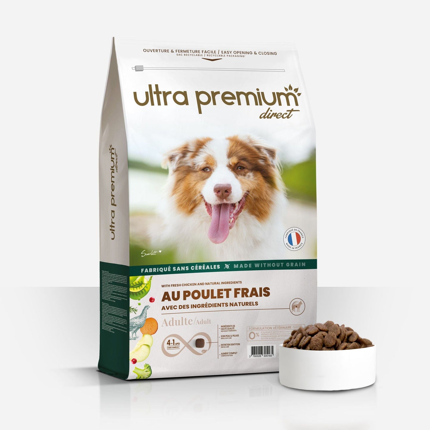 Ultrapremium Ultrapremium Croquettes Sans Céréales au Poulet frais pour chien adulte toutes tailles