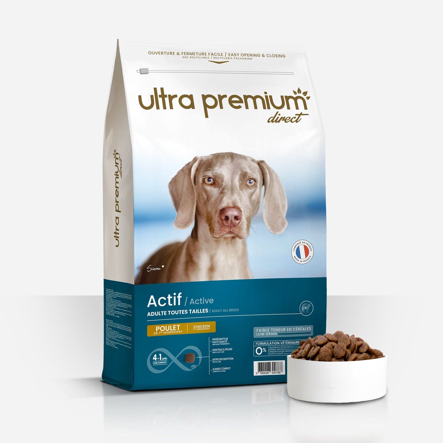 Ultrapremium Ultrapremium Croquettes Super Premium pour Chien Actif de Toutes Tailles