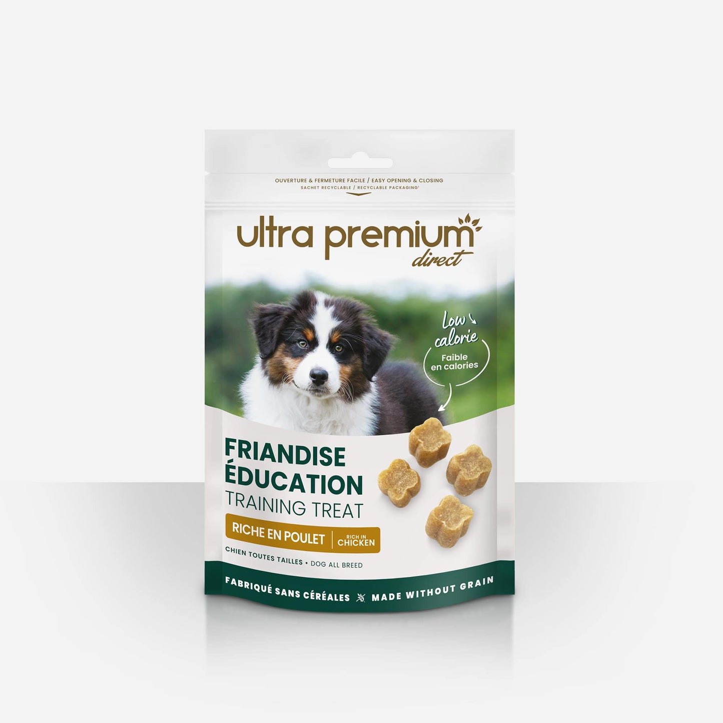 Ultrapremium Ultrapremium Friandise éducation fabriquée sans céréales pour chien